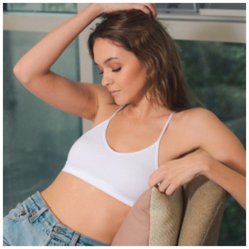 White tattoo lightweight bralette - Picture 3 of 3